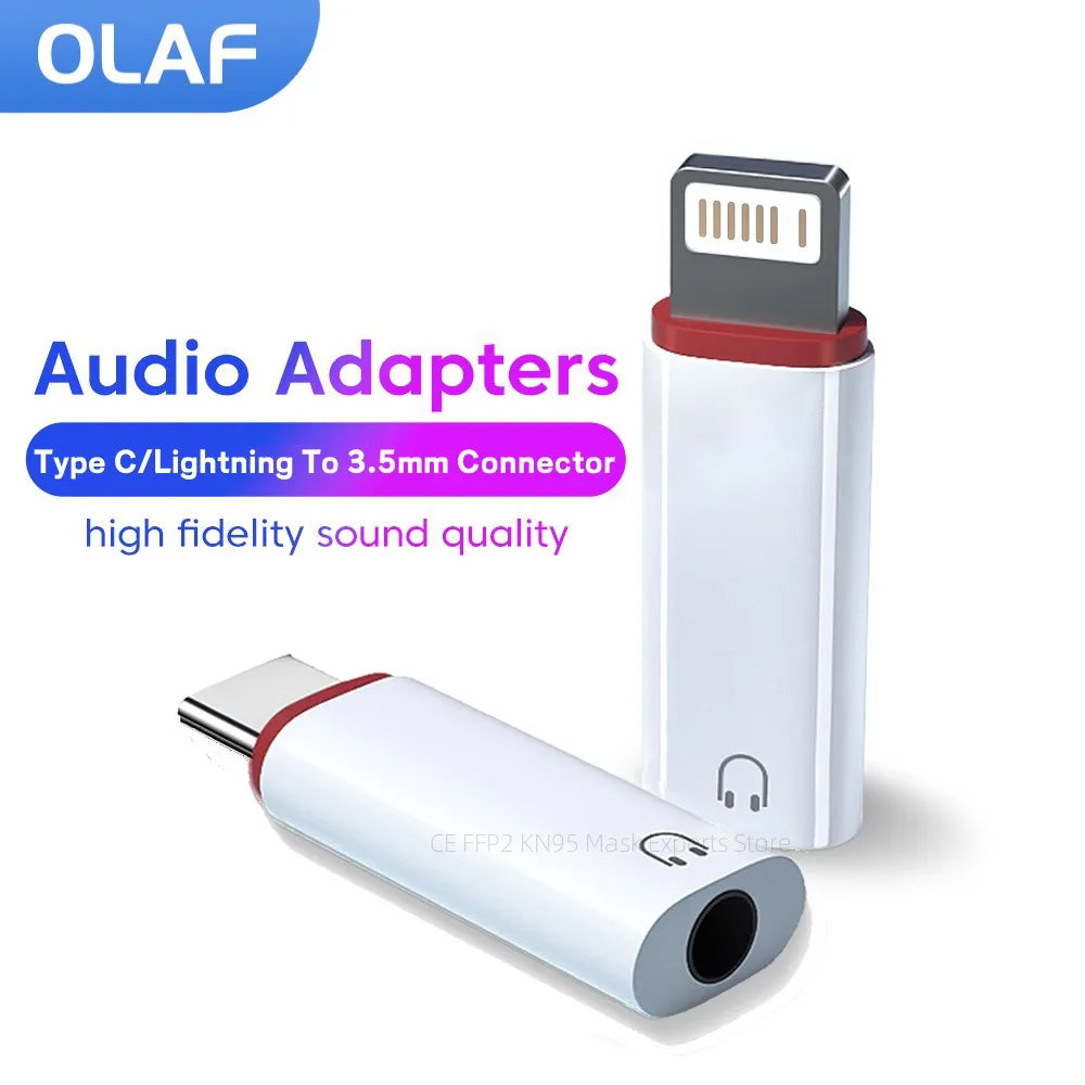 Olaf Lightning To 3.5 MM Jack AUX Adapter For iPhone 14 13 12